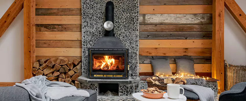 Thelin Hearth Products Direct Vent Gas Stove Fireplace Inspection in Monsey, New York